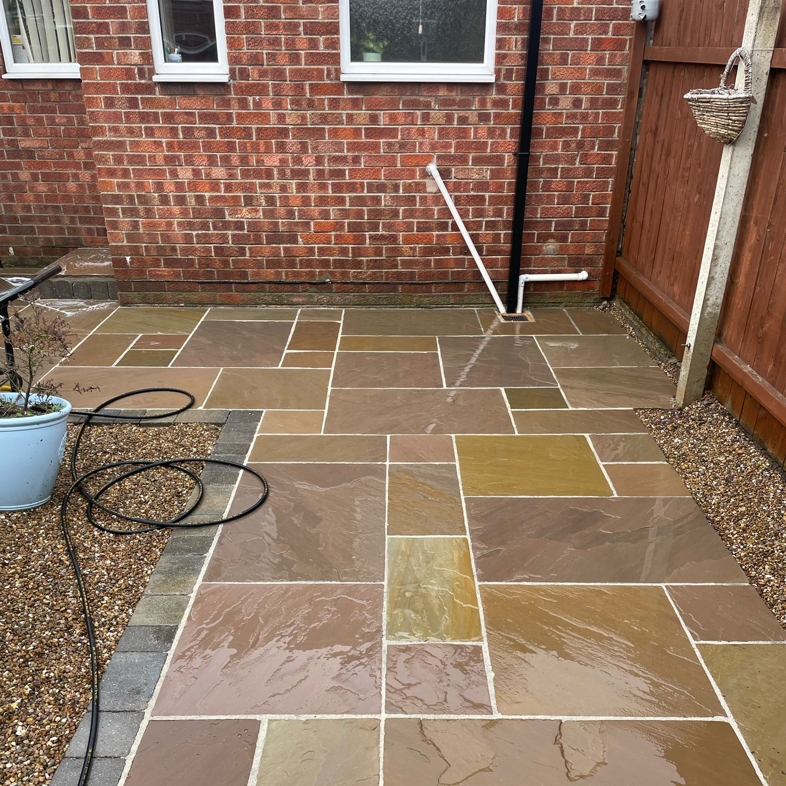 Patio after cleaning