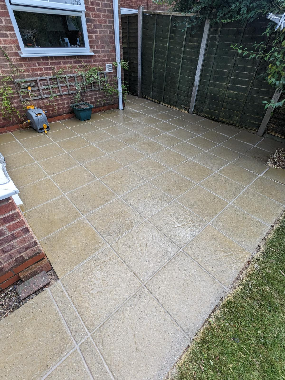 Patio after cleaning