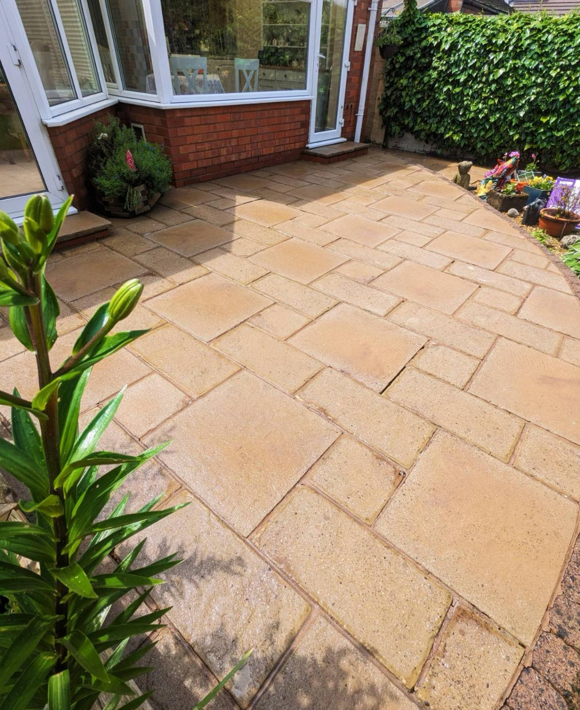 Patio after cleaning