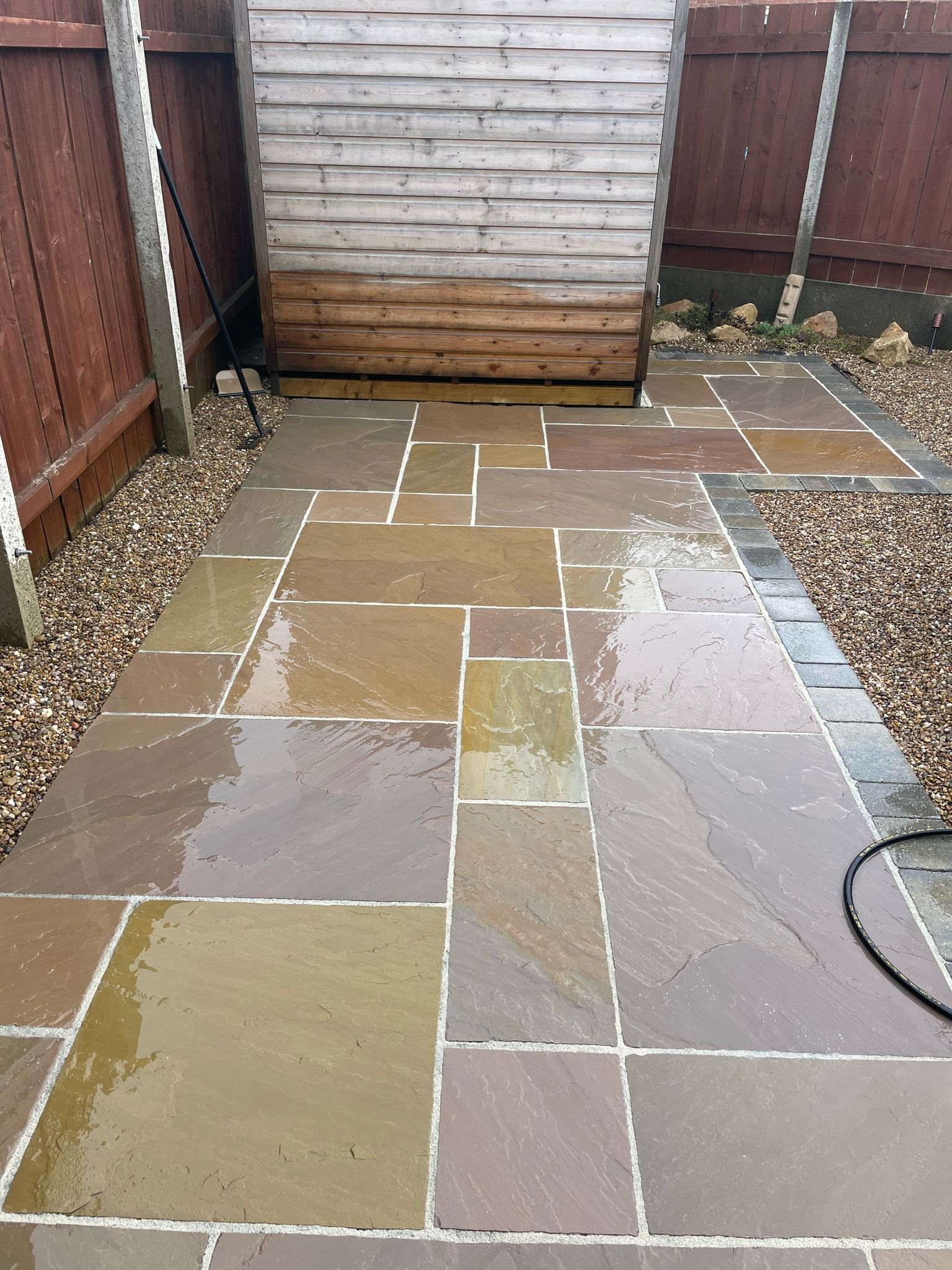 Patio after cleaning
