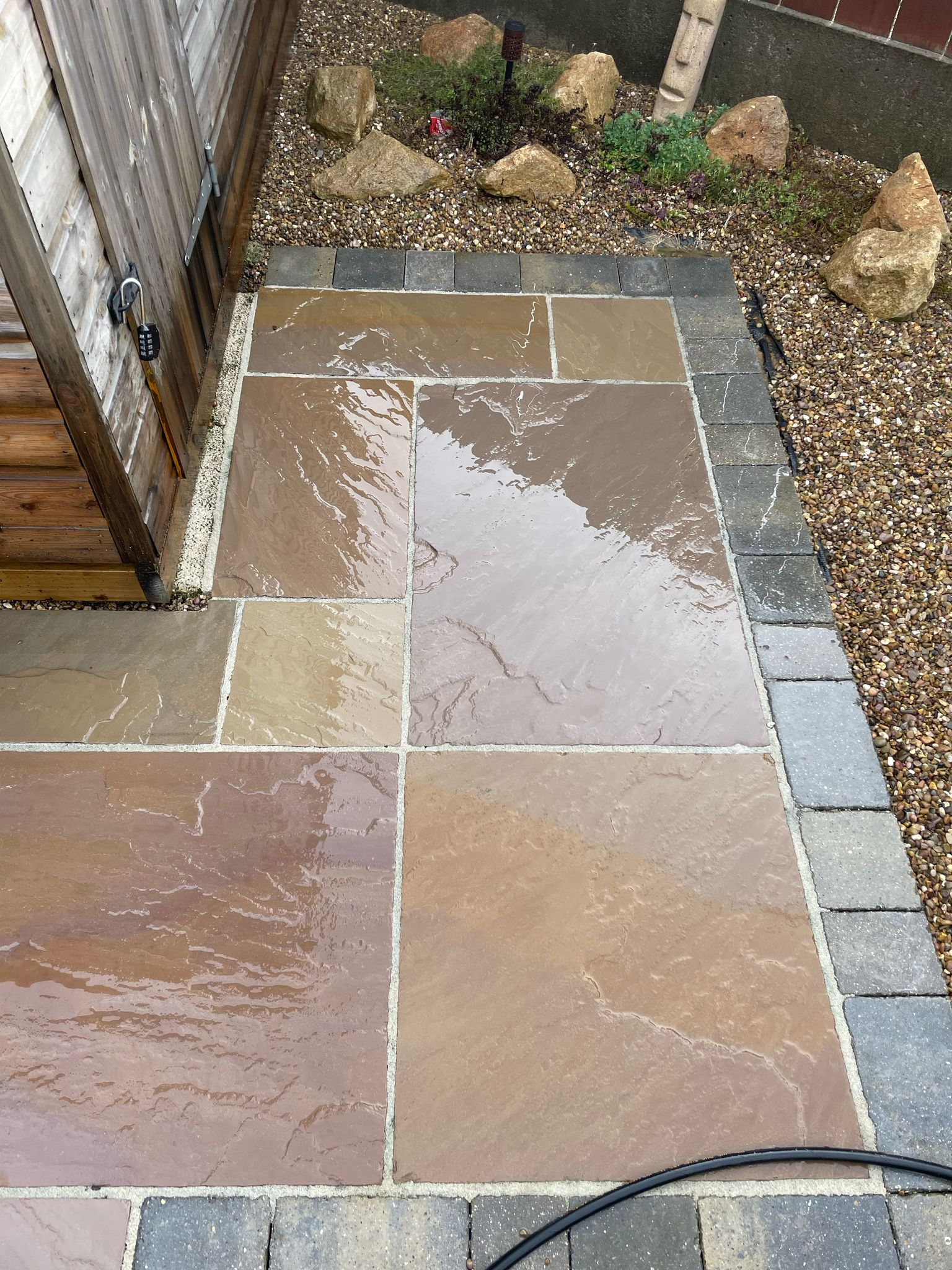 Patio after cleaning