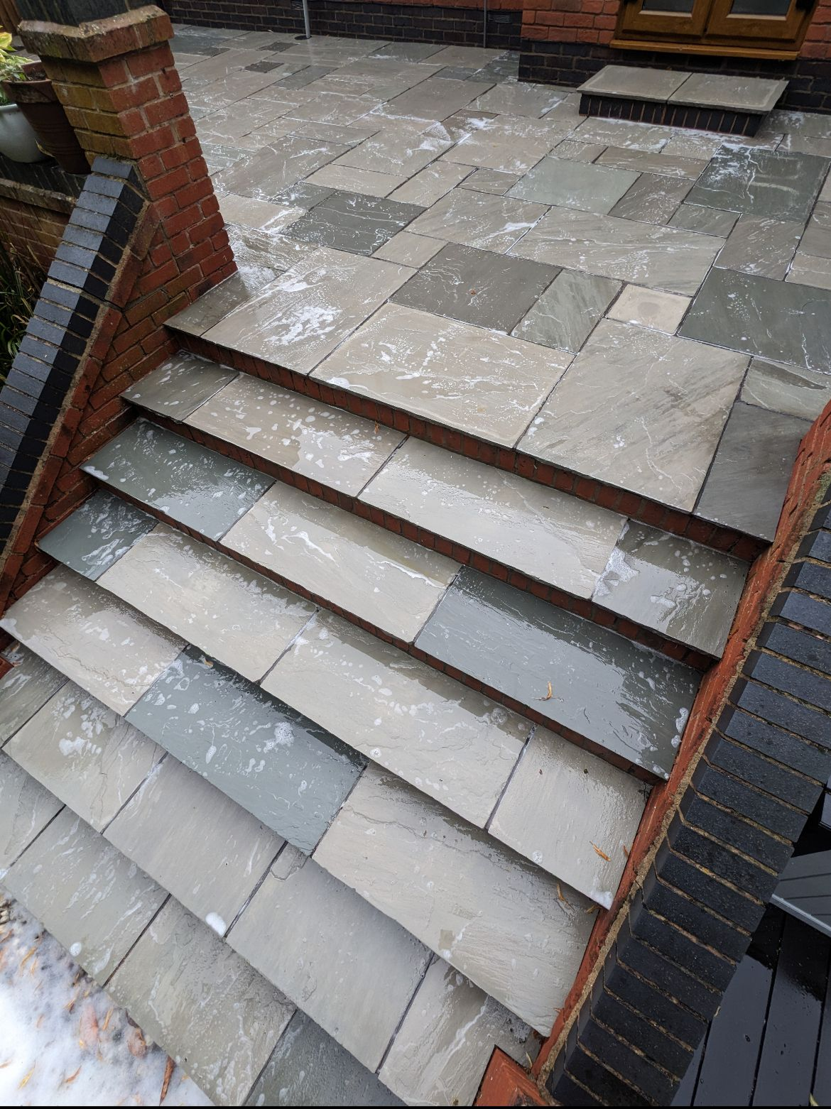 Patio after cleaning