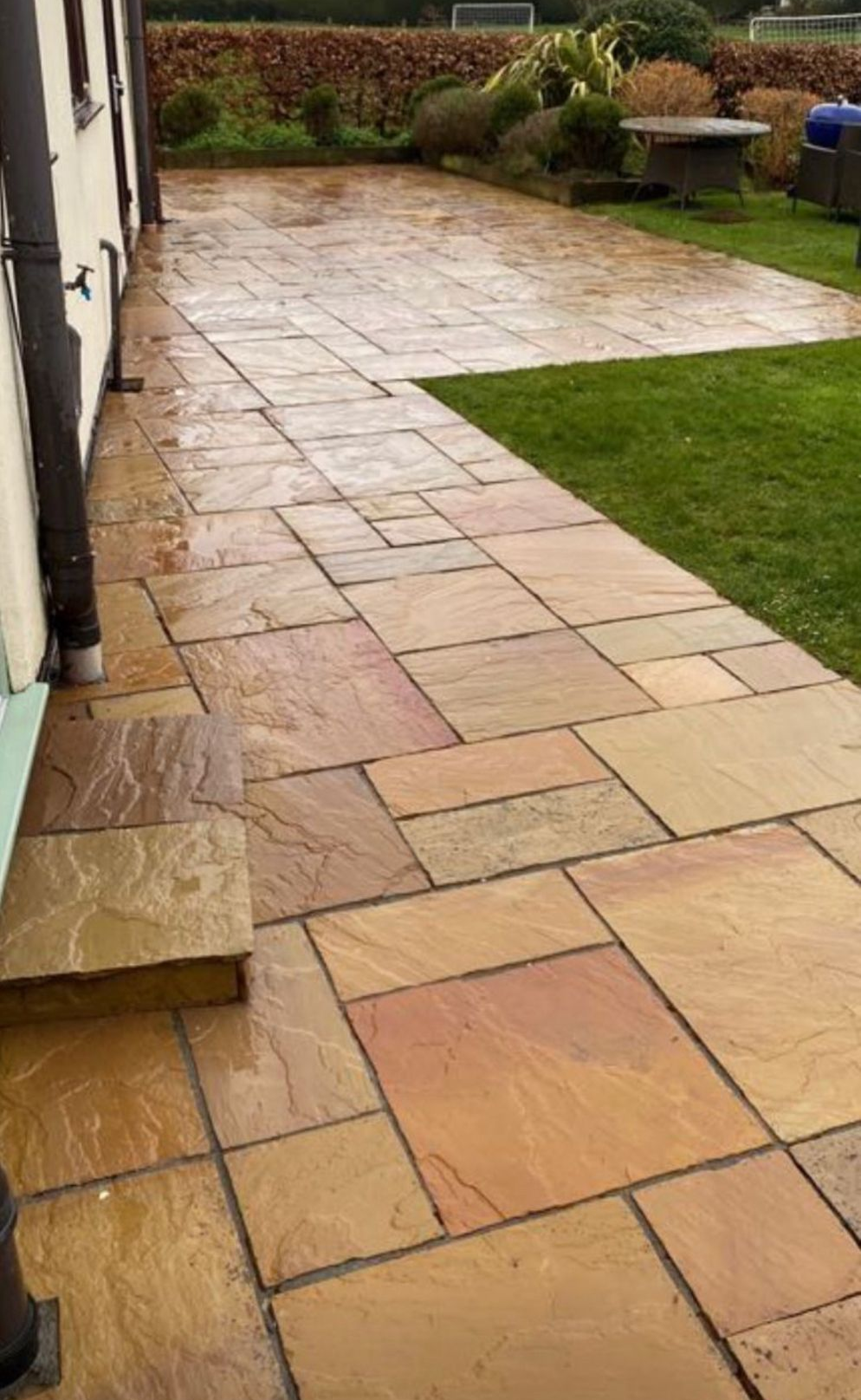 Patio after cleaning